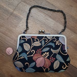 Gorgeous black and gold coin purse/wallet